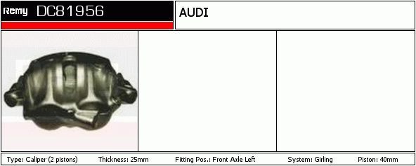 Étrier de frein Remanufactured REMY (Multiline)