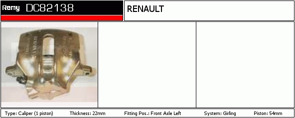 Étrier de frein Remanufactured REMY (Multiline)