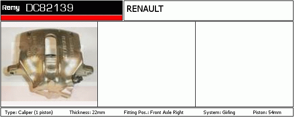 Étrier de frein Remanufactured REMY (Multiline)