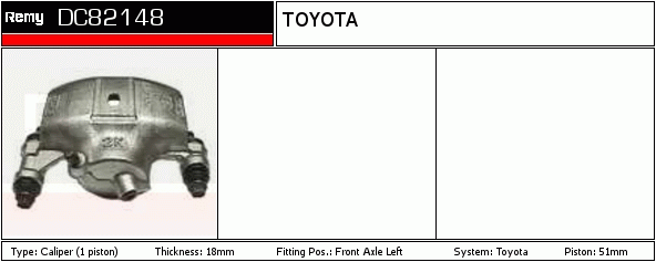 Étrier de frein Remanufactured REMY (Multiline)