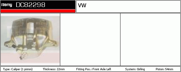 Étrier de frein Remanufactured REMY (Multiline)