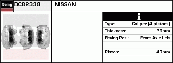Étrier de frein Remanufactured REMY (Multiline)