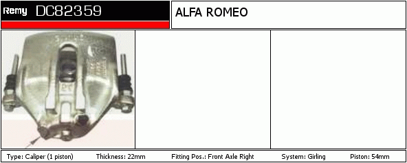 Étrier de frein Remanufactured REMY (Multiline)