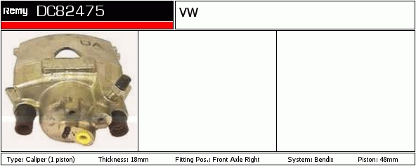 Étrier de frein Remanufactured REMY (Multiline)