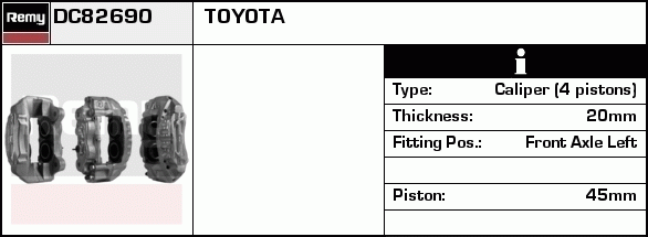 Étrier de frein Remanufactured REMY (Multiline)