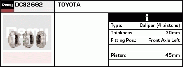 Étrier de frein Remanufactured REMY (Multiline)