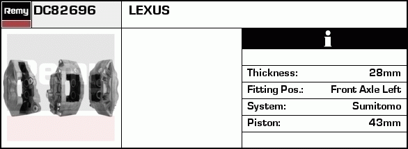 Étrier de frein Remanufactured REMY (Multiline)
