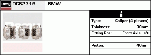 Étrier de frein Remanufactured REMY (Multiline)