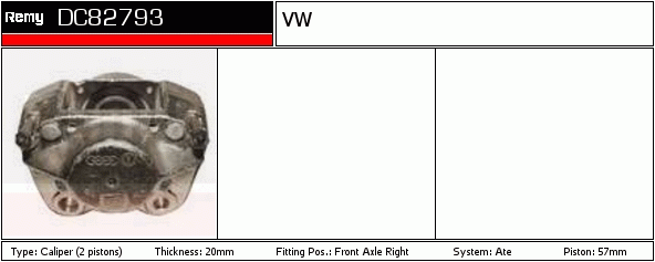 Étrier de frein Remanufactured REMY (Multiline)