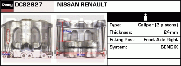 Étrier de frein Remanufactured REMY (Multiline)