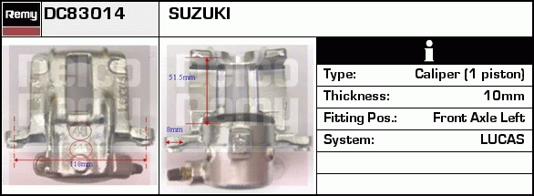Étrier de frein Remanufactured REMY (Multiline)
