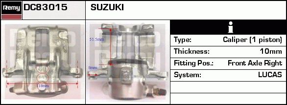 Étrier de frein Remanufactured REMY (Multiline)