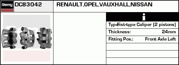 Étrier de frein Remanufactured REMY (Multiline)