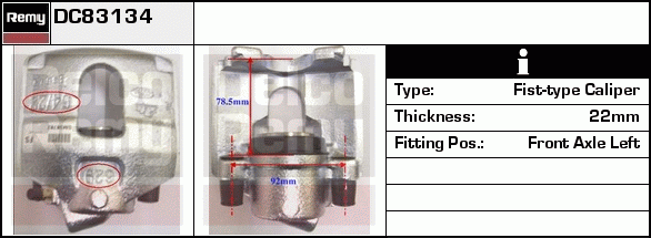 Étrier de frein Remanufactured REMY (Multiline)