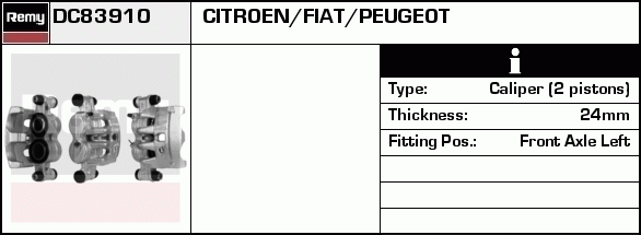 Étrier de frein Remanufactured REMY (Multiline)