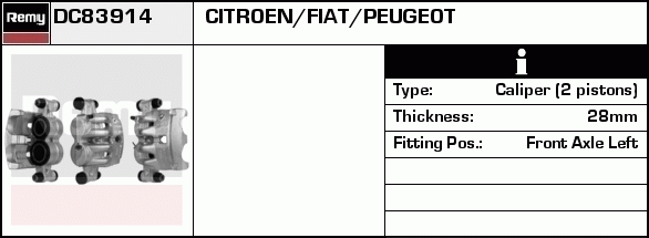 Étrier de frein Remanufactured REMY (Multiline)