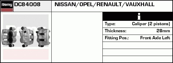 Étrier de frein Remanufactured REMY (Multiline)