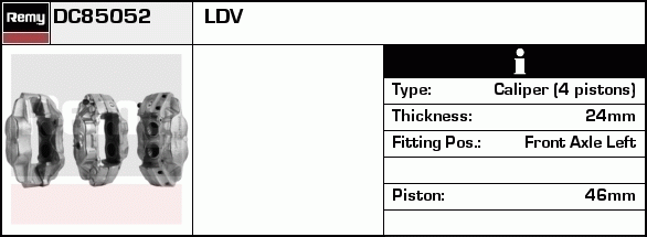 Étrier de frein Remanufactured REMY (Multiline)