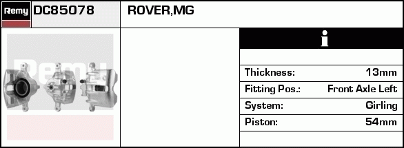 Étrier de frein Remanufactured REMY (Multiline)