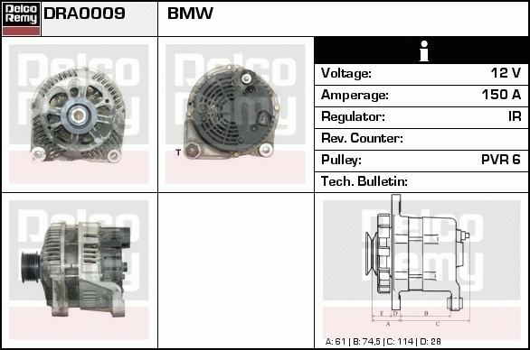 Alternateur Remanufactured REMY (Light Duty)