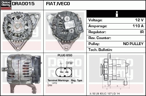 Alternateur Remanufactured REMY (Light Duty)