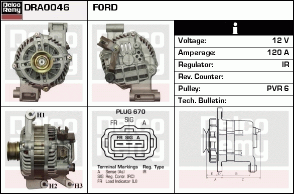 Alternateur Remanufactured REMY (Light Duty)