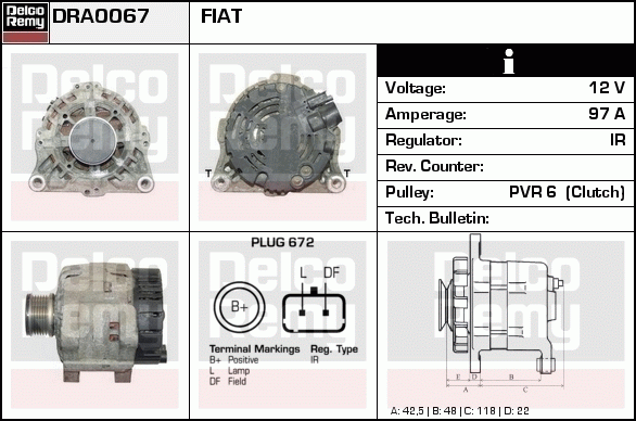 Alternateur Remanufactured REMY (Light Duty)