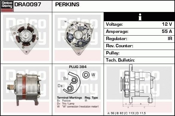 Alternateur Remanufactured DELCO REMY (Heavy Duty)