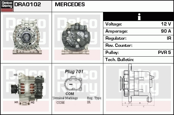 Alternateur Remanufactured REMY (Light Duty)