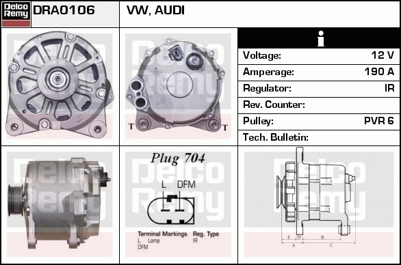 Alternateur Remanufactured REMY (Light Duty)