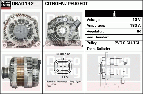 Alternateur Remanufactured REMY (Light Duty)