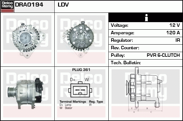 Alternateur Remanufactured REMY (Light Duty)