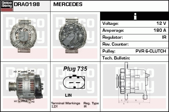 Alternateur Remanufactured REMY (Light Duty)