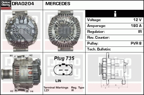 Alternateur Remanufactured REMY (Light Duty)