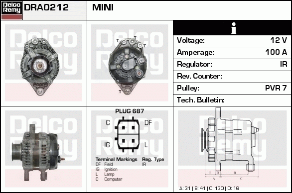 Alternateur Remanufactured REMY (Light Duty)