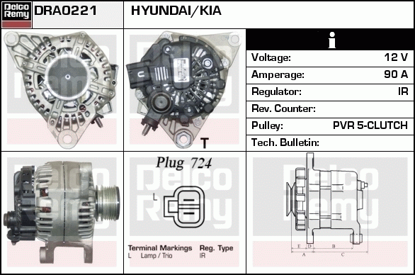 Alternateur Remanufactured REMY (Light Duty)