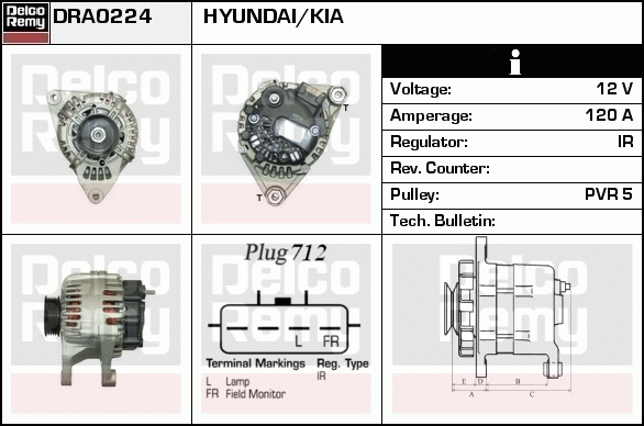 Alternateur Remanufactured REMY (Light Duty)