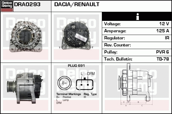 Alternateur Remanufactured REMY (Light Duty)