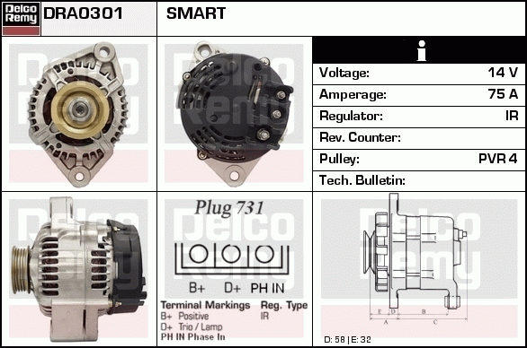 Alternateur Remanufactured REMY (Light Duty)