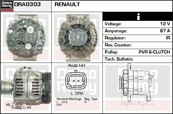 Alternateur Remanufactured REMY (Light Duty)