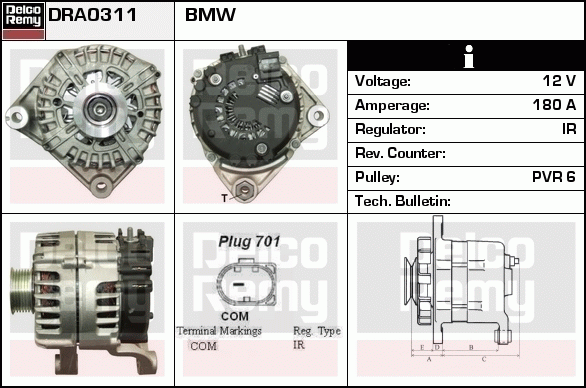 Alternateur Remanufactured REMY (Light Duty)