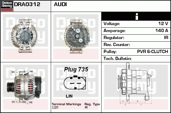 Alternateur Remanufactured REMY (Light Duty)