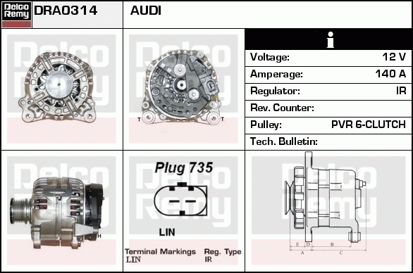 Alternateur Remanufactured REMY (Light Duty)