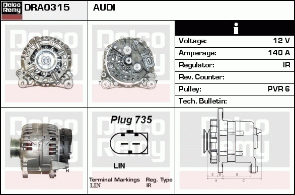 Alternateur Remanufactured REMY (Light Duty)