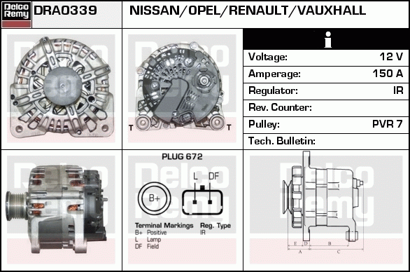 Alternateur Remanufactured REMY (Light Duty)