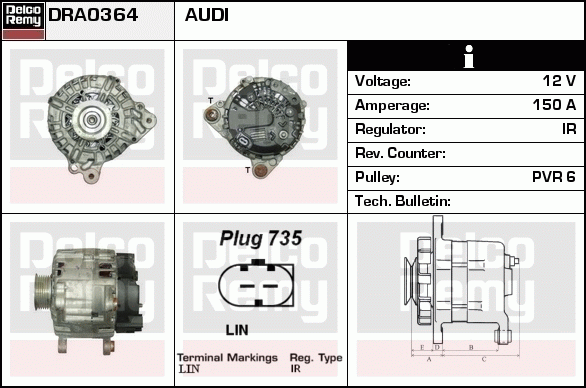 Alternateur Remanufactured REMY (Light Duty)