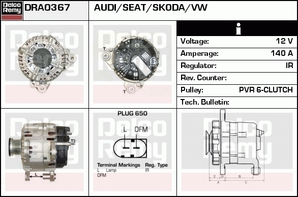 Alternateur Remanufactured REMY (Light Duty)