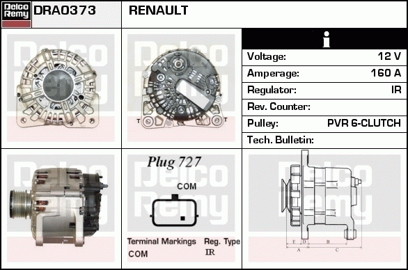 Alternateur Remanufactured REMY (Light Duty)