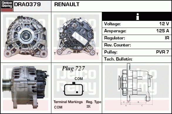 Alternateur Remanufactured REMY (Light Duty)