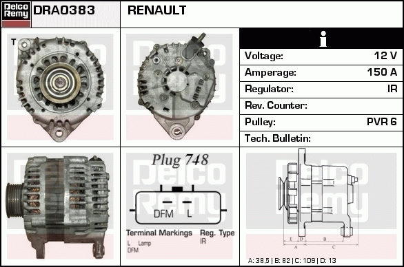 Alternateur Remanufactured REMY (Light Duty)